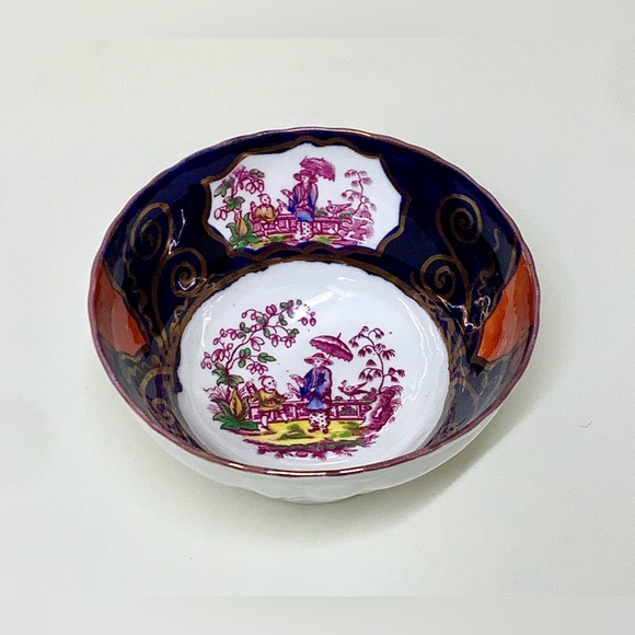 1830s Vintage Gaudy Welsh CHINOISSERIE Lustre Staffordshire Waste/Slop Bowl - Picture 9 of 15
